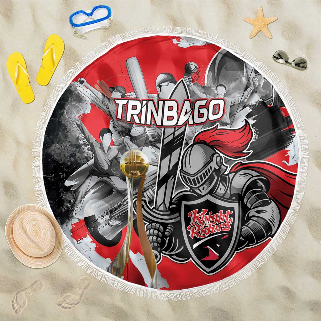 Trinbago Cricket Knight Riders Champion Beach Blanket - Wonder Print Shop