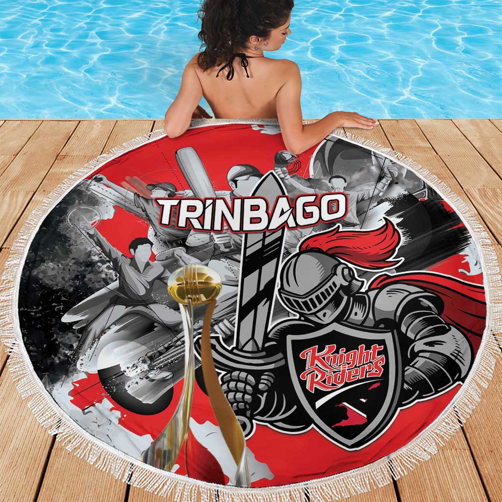 Trinbago Cricket Knight Riders Champion Beach Blanket - Wonder Print Shop