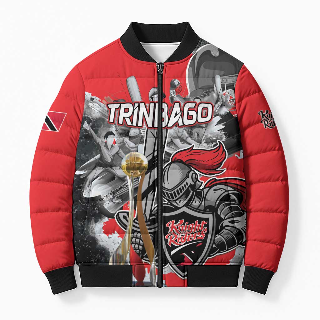 Personalized Trinbago Cricket Knight Riders Champion Bomber Puffer Jacket - Wonder Print Shop