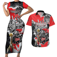 Personalized Trinbago Cricket Knight Riders Champion Couples Matching Short Sleeve Bodycon Dress and Hawaiian Shirt - Wonder Print Shop