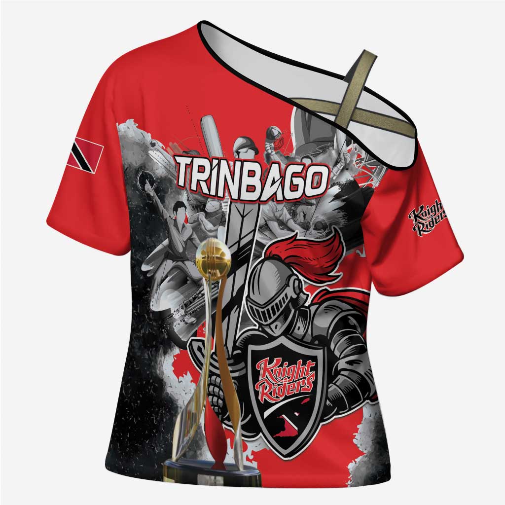 Personalized Trinbago Cricket Knight Riders Champion Cross Shoulder Shirt - Wonder Print Shop
