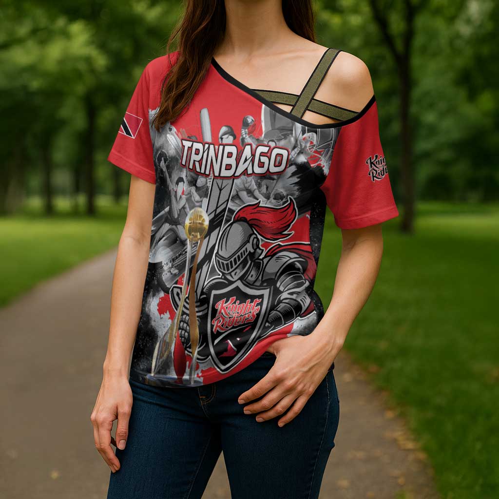 Personalized Trinbago Cricket Knight Riders Champion Cross Shoulder Shirt - Wonder Print Shop