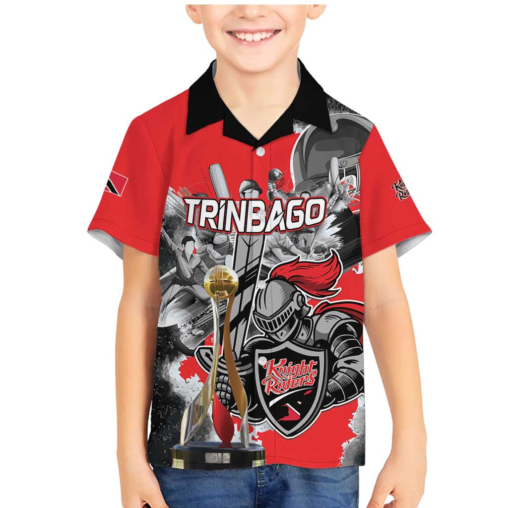Personalized Trinbago Cricket Knight Riders Champion Family Matching Mermaid Dress and Hawaiian Shirt - Wonder Print Shop