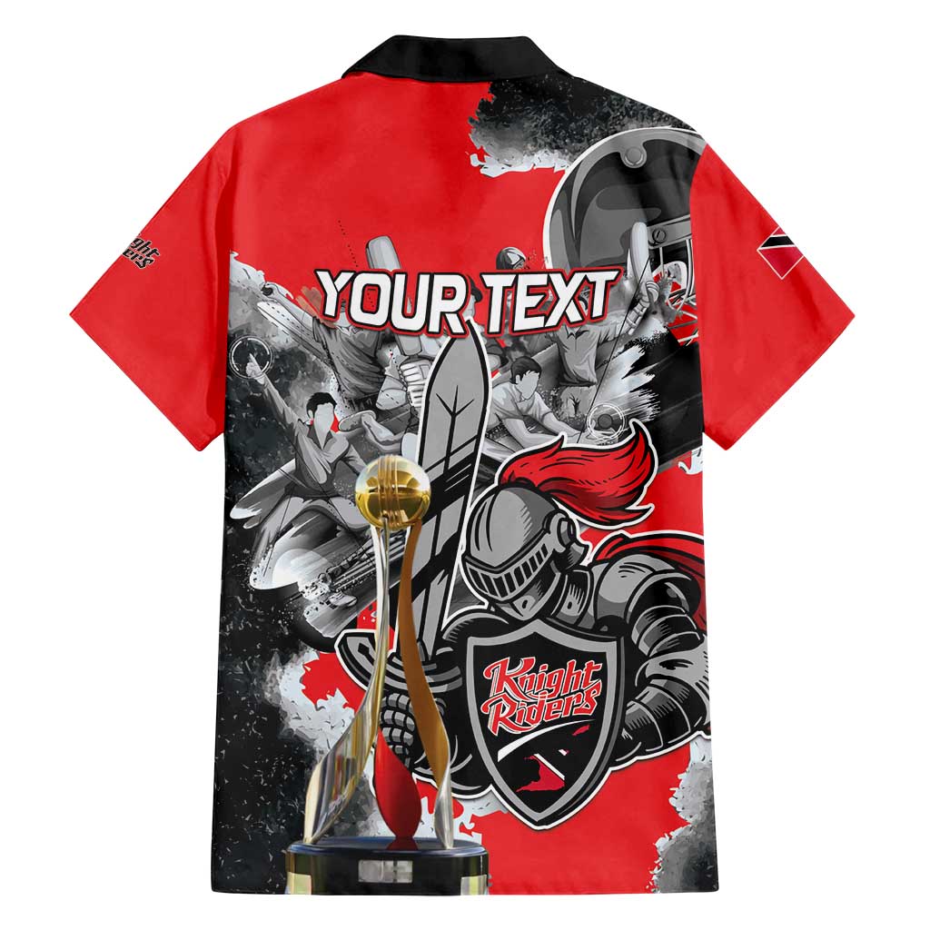 Personalized Trinbago Cricket Knight Riders Champion Family Matching Off Shoulder Maxi Dress and Hawaiian Shirt - Wonder Print Shop