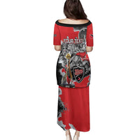 Personalized Trinbago Cricket Knight Riders Champion Family Matching Puletasi and Hawaiian Shirt - Wonder Print Shop