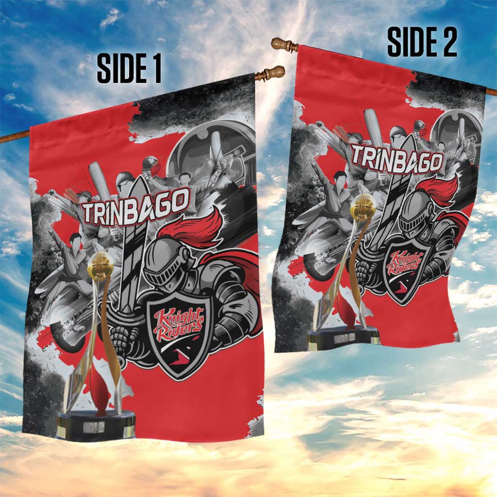 Trinbago Cricket Knight Riders Champion Garden Flag - Wonder Print Shop