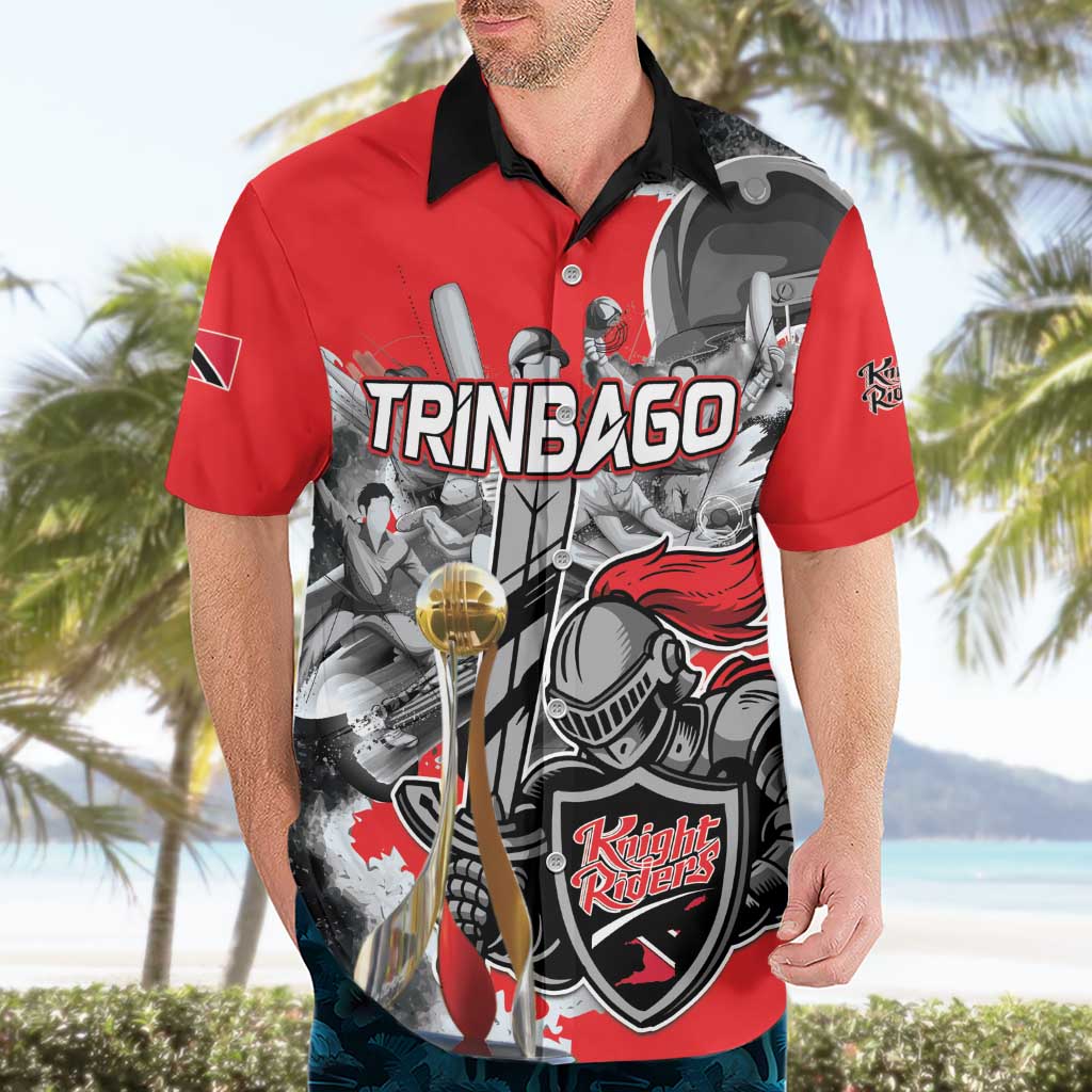Personalized Trinbago Cricket Knight Riders Champion Hawaiian Shirt - Wonder Print Shop
