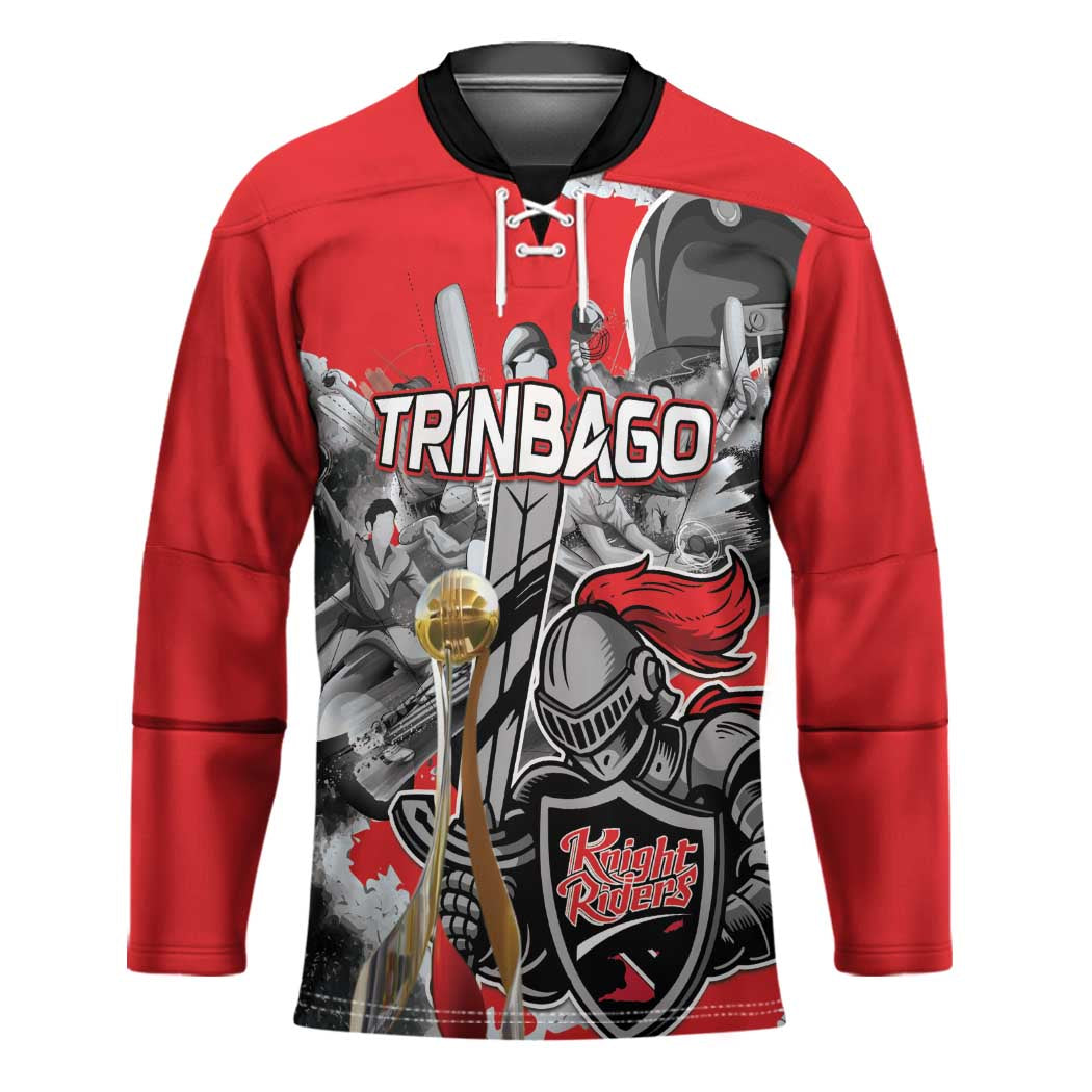 Personalized Trinbago Cricket Knight Riders Champion Hockey Jersey - Wonder Print Shop
