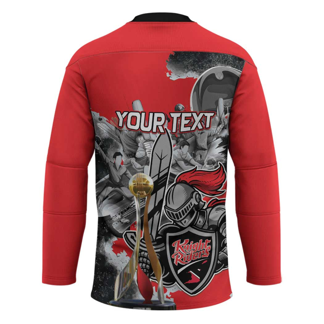 Personalized Trinbago Cricket Knight Riders Champion Hockey Jersey - Wonder Print Shop