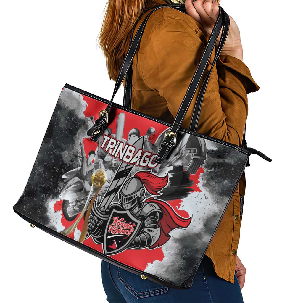 Trinbago Cricket Knight Riders Champion Leather Tote Bag - Wonder Print Shop