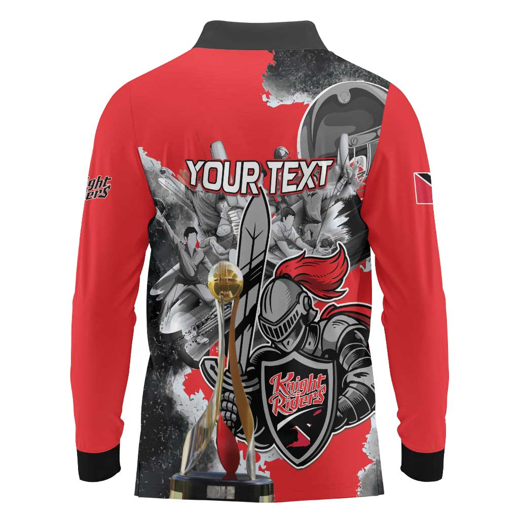 Personalized Trinbago Cricket Knight Riders Champion Long Sleeve Polo Shirt - Wonder Print Shop