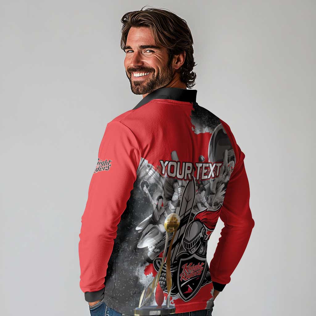 Personalized Trinbago Cricket Knight Riders Champion Long Sleeve Polo Shirt - Wonder Print Shop