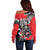 Personalized Trinbago Cricket Knight Riders Champion Off Shoulder Sweater - Wonder Print Shop