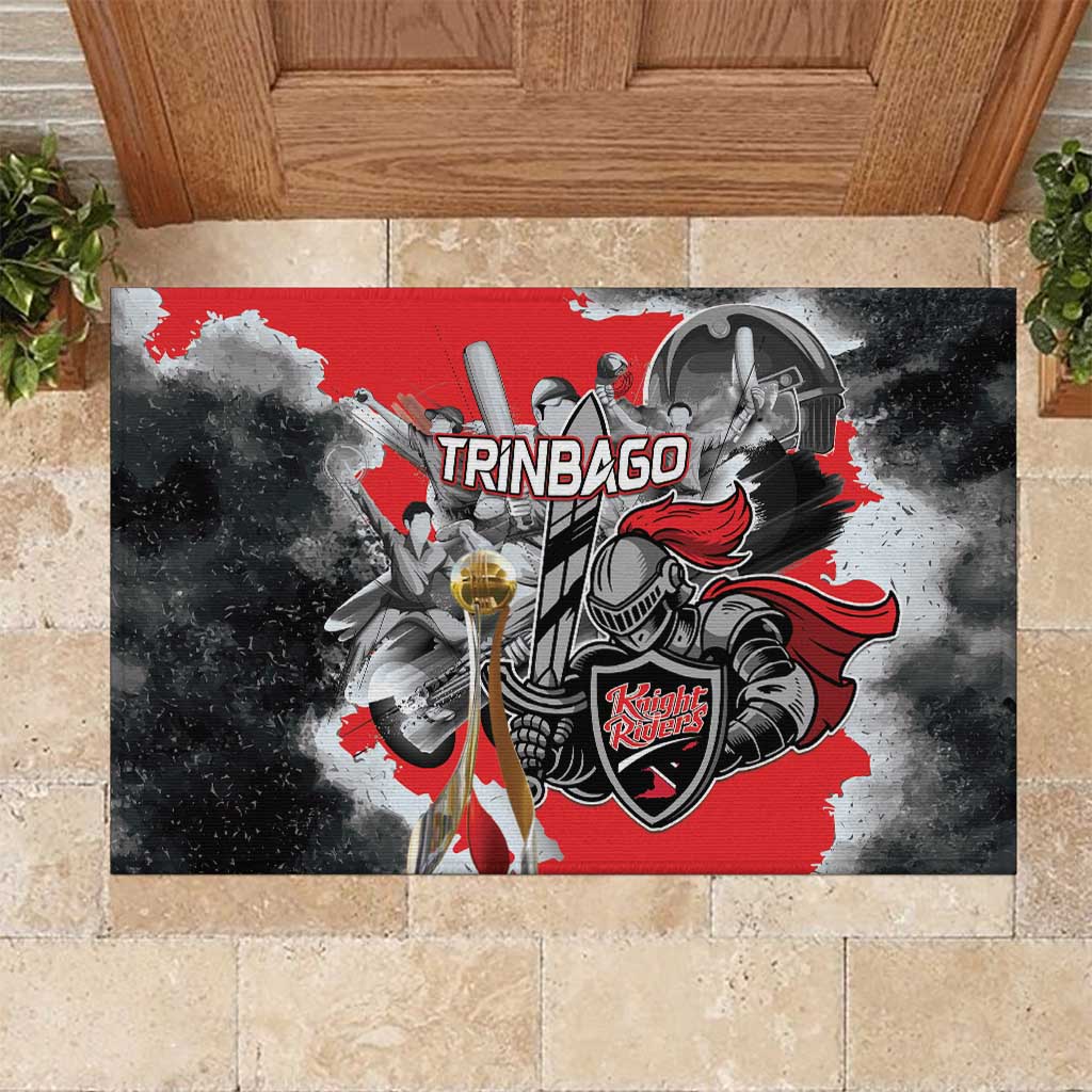 Trinbago Cricket Knight Riders Champion Rubber Doormat - Wonder Print Shop