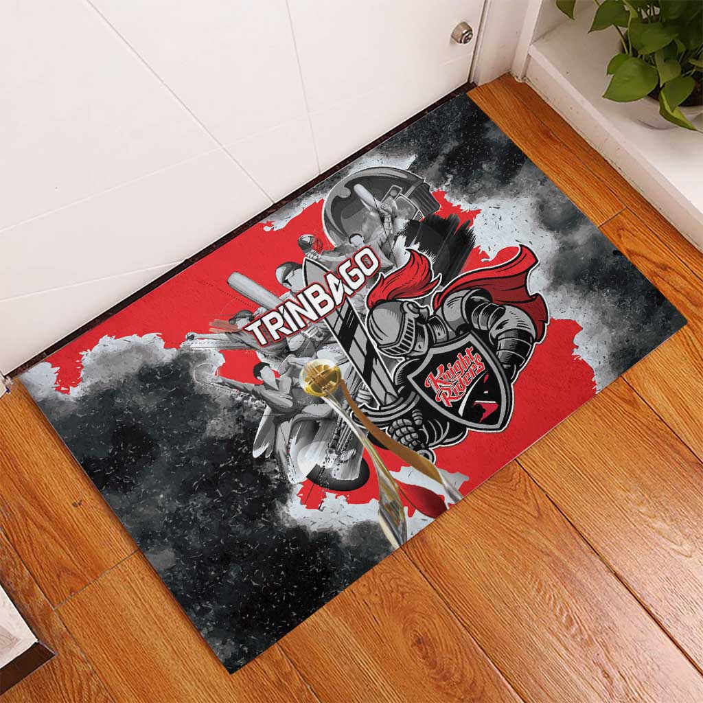 Trinbago Cricket Knight Riders Champion Rubber Doormat - Wonder Print Shop