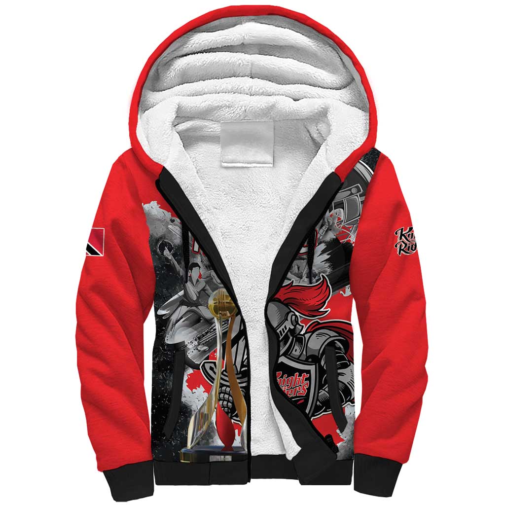 Personalized Trinbago Cricket Knight Riders Champion Sherpa Hoodie - Wonder Print Shop