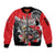 Personalized Trinbago Cricket Knight Riders Champion Sleeve Zip Bomber Jacket - Wonder Print Shop