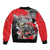 Personalized Trinbago Cricket Knight Riders Champion Sleeve Zip Bomber Jacket - Wonder Print Shop