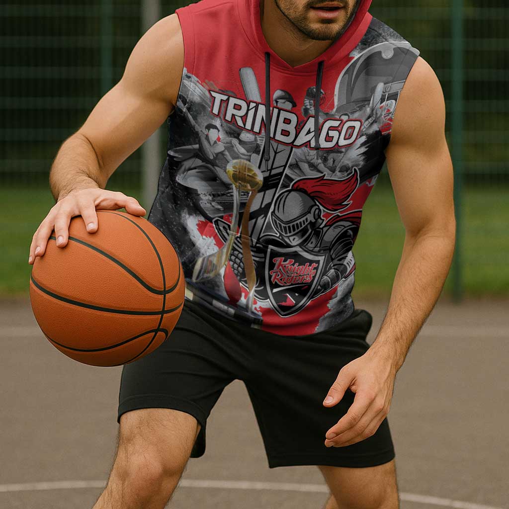 Personalized Trinbago Cricket Knight Riders Champion Sleeveless Hoodie - Wonder Print Shop