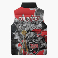 Personalized Trinbago Cricket Knight Riders Champion Sleeveless Puffer Jacket - Wonder Print Shop
