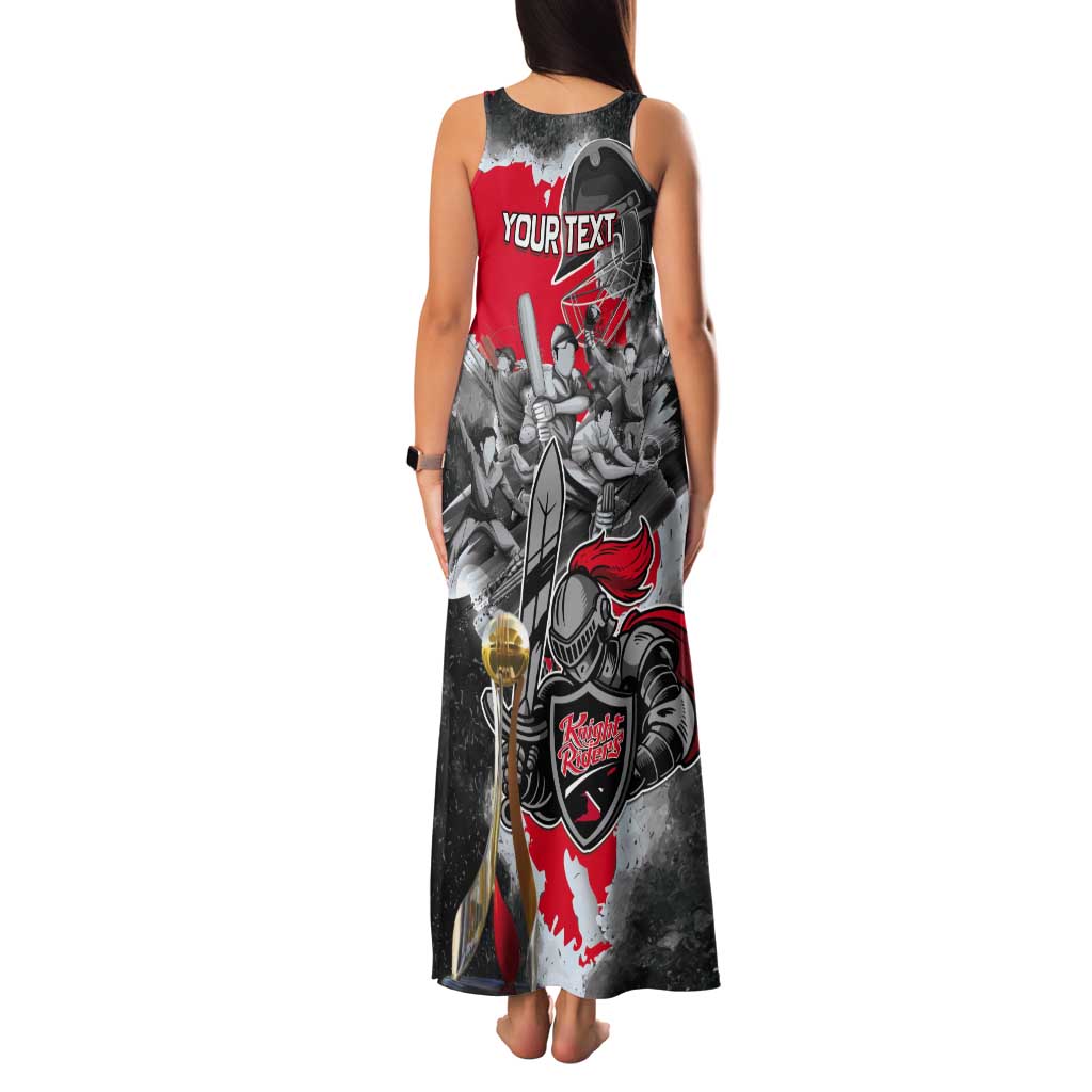 Personalized Trinbago Cricket Knight Riders Champion Tank Maxi Dress - Wonder Print Shop