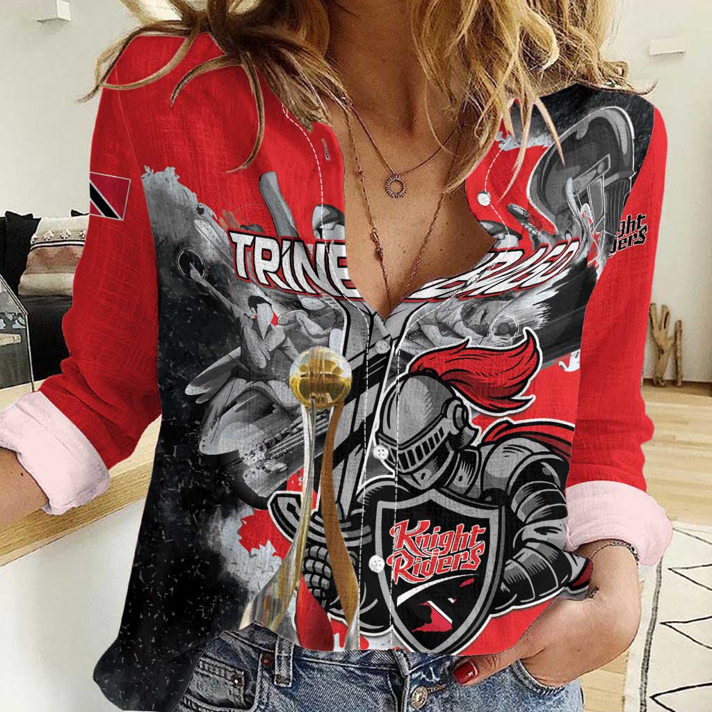 Personalized Trinbago Cricket Knight Riders Champion Women Casual Shirt - Wonder Print Shop
