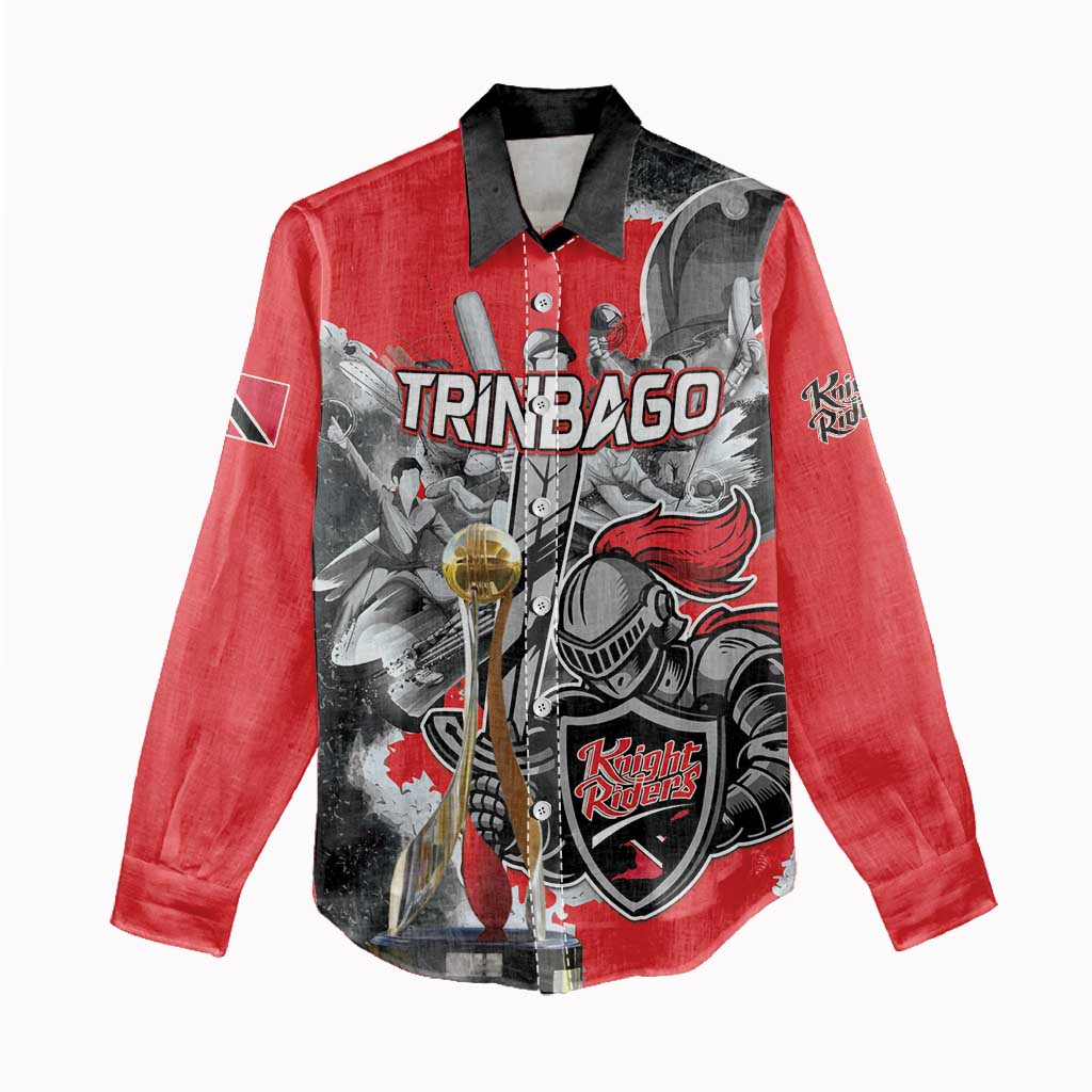 Personalized Trinbago Cricket Knight Riders Champion Women Casual Shirt - Wonder Print Shop