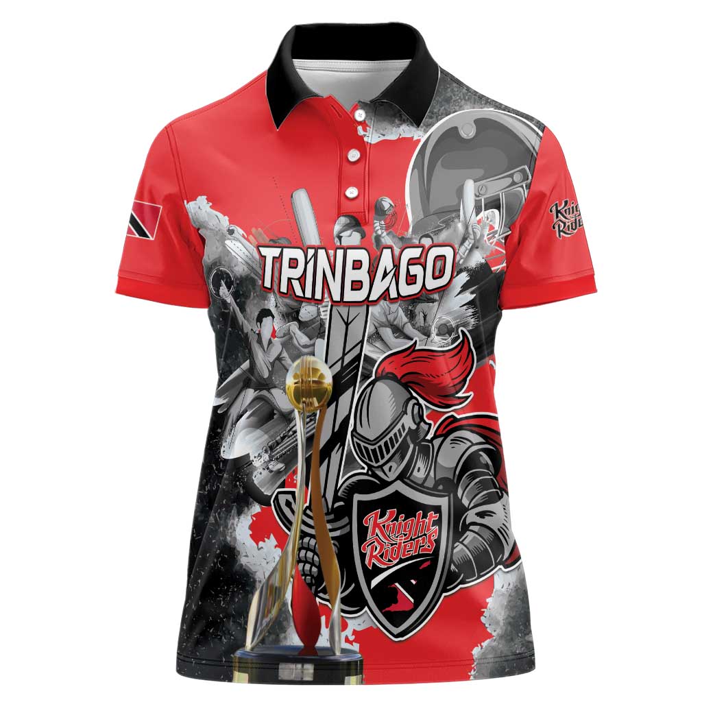 Personalized Trinbago Cricket Knight Riders Champion Women Polo Shirt - Wonder Print Shop