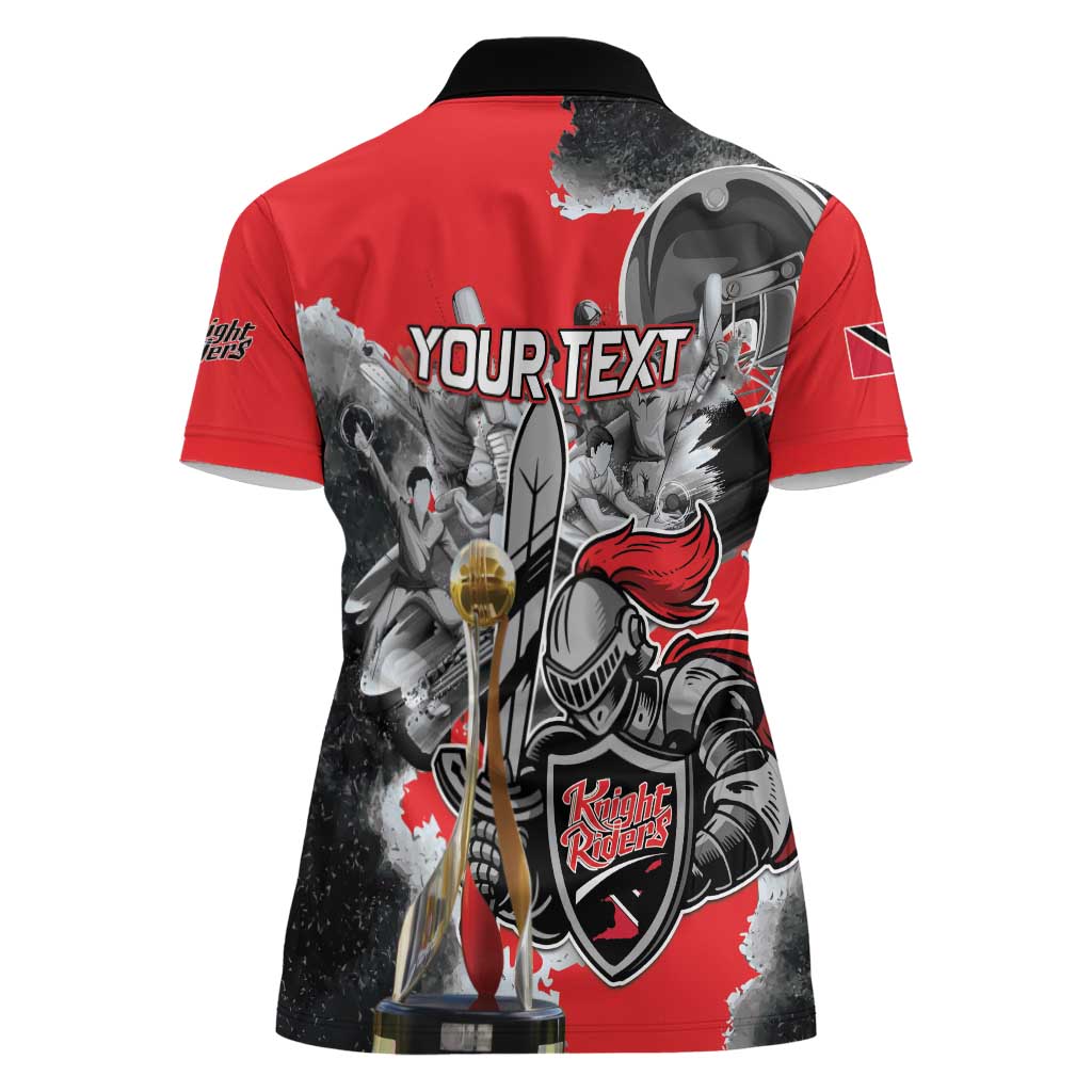 Personalized Trinbago Cricket Knight Riders Champion Women Polo Shirt - Wonder Print Shop