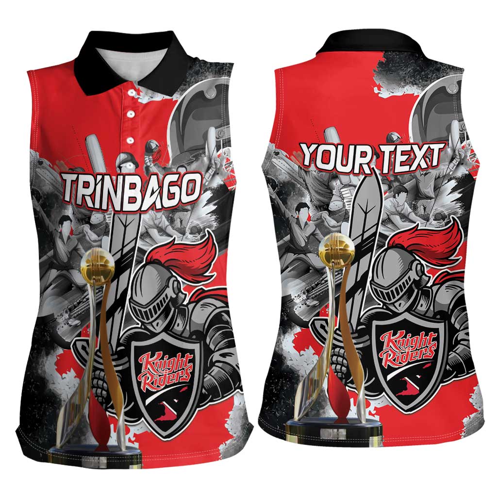 Personalized Trinbago Cricket Knight Riders Champion Women Sleeveless Polo Shirt - Wonder Print Shop