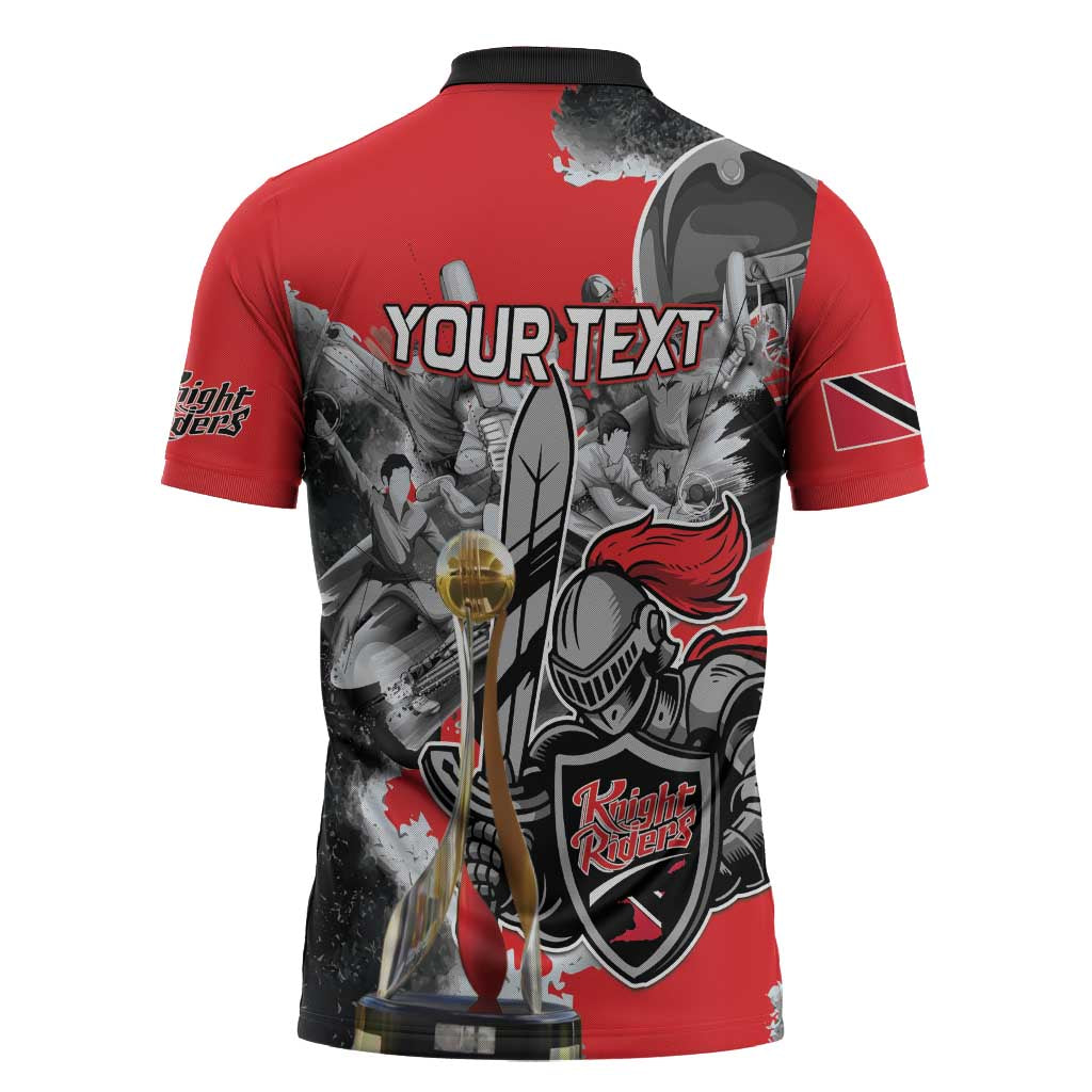Personalized Trinbago Cricket Knight Riders Champion Zipper Polo Shirt - Wonder Print Shop