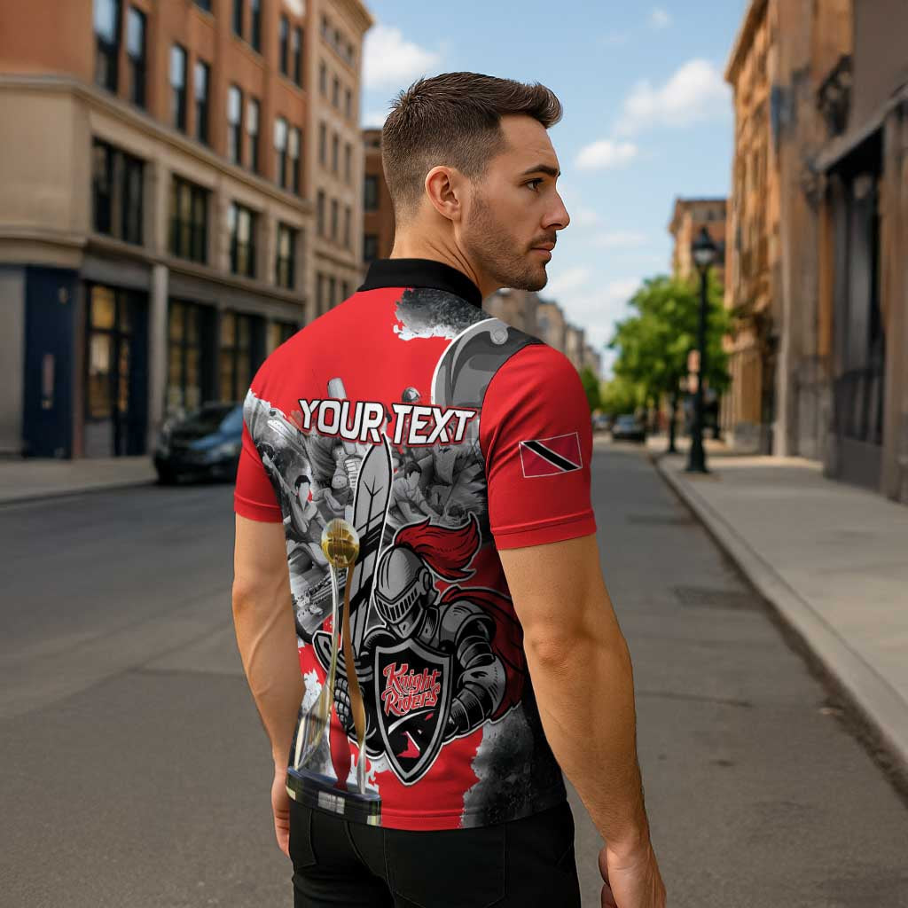 Personalized Trinbago Cricket Knight Riders Champion Zipper Polo Shirt - Wonder Print Shop