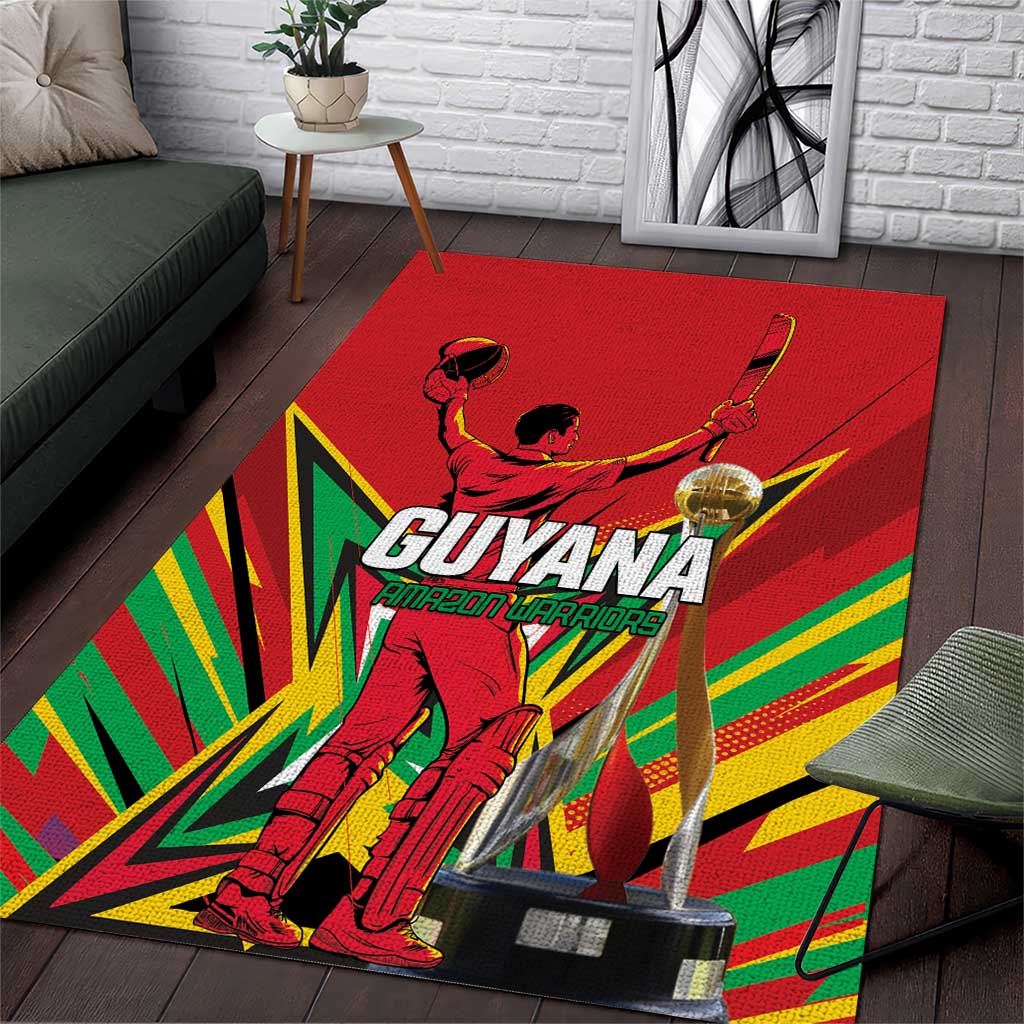 Amazon Warriors Champion Guyana Cricket Area Rug - Wonder Print Shop
