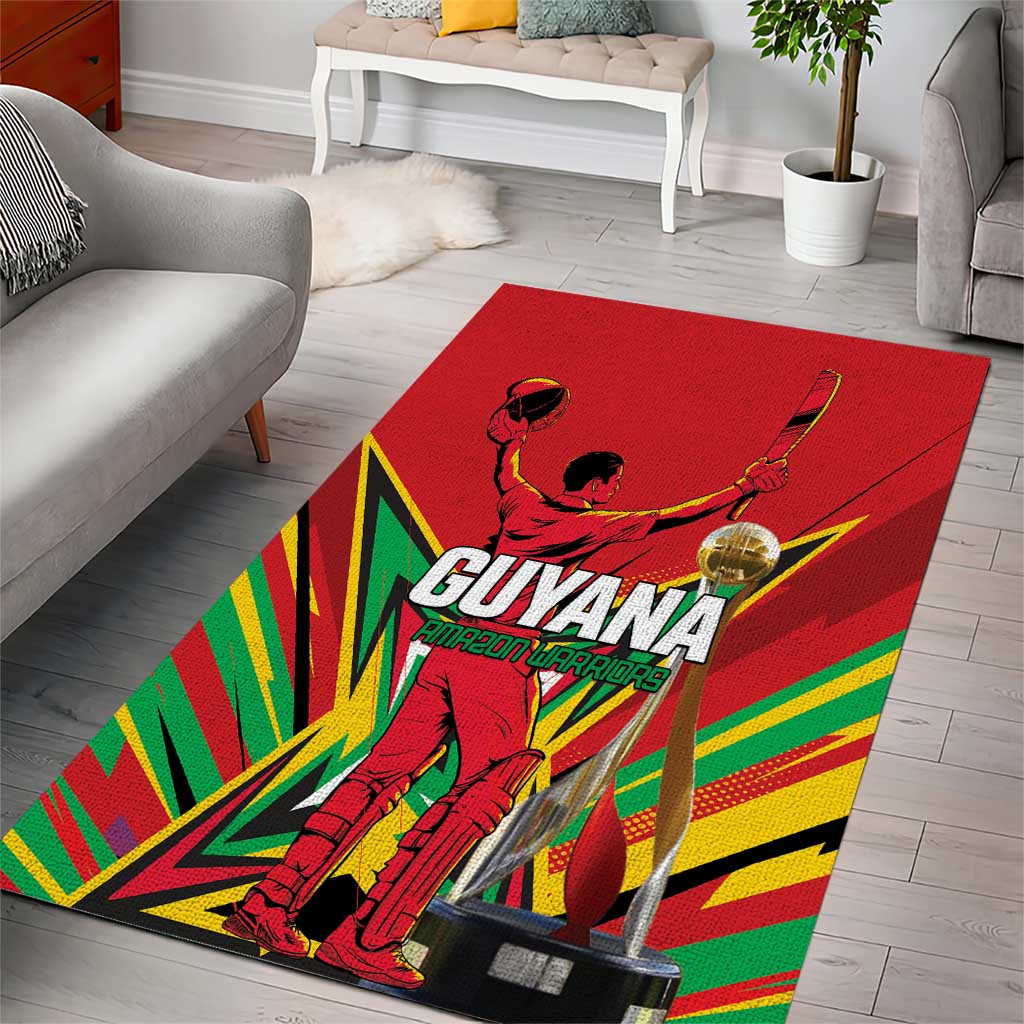 Amazon Warriors Champion Guyana Cricket Area Rug - Wonder Print Shop