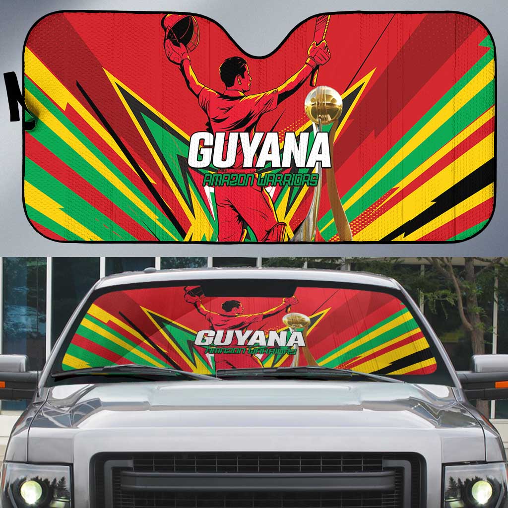 Amazon Warriors Champion Guyana Cricket Auto Sun Shade - Wonder Print Shop