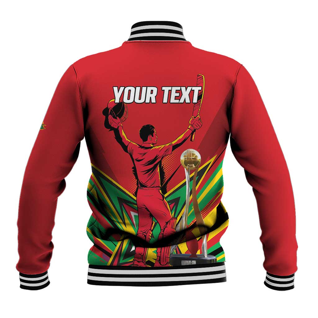 Personalized Amazon Warriors Champion Guyana Cricket Baseball Jacket - Wonder Print Shop