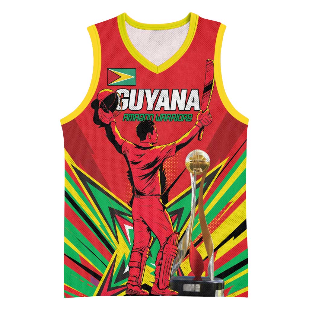 Personalized Amazon Warriors Champion Guyana Cricket Basketball Jersey - Wonder Print Shop