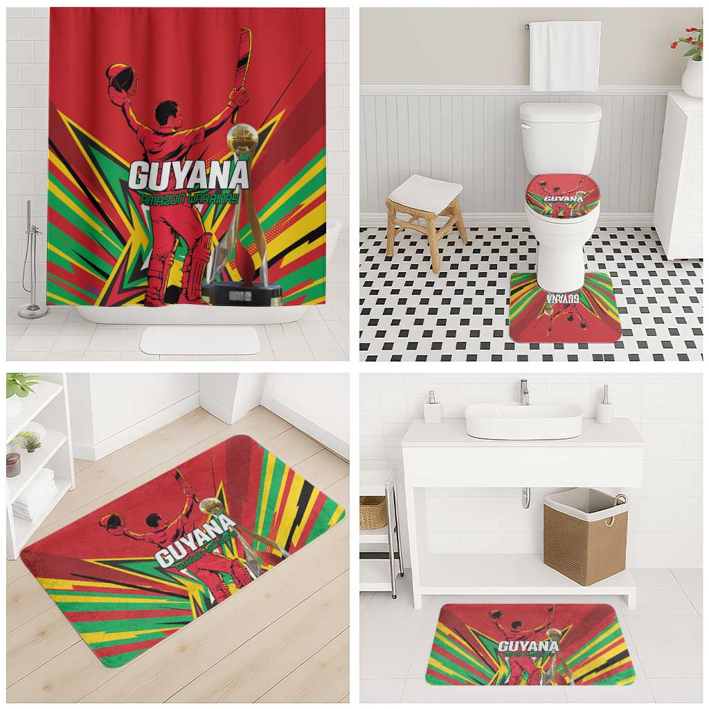 Amazon Warriors Champion Guyana Cricket Bathroom Set - Wonder Print Shop