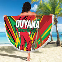 Amazon Warriors Champion Guyana Cricket Beach Blanket - Wonder Print Shop