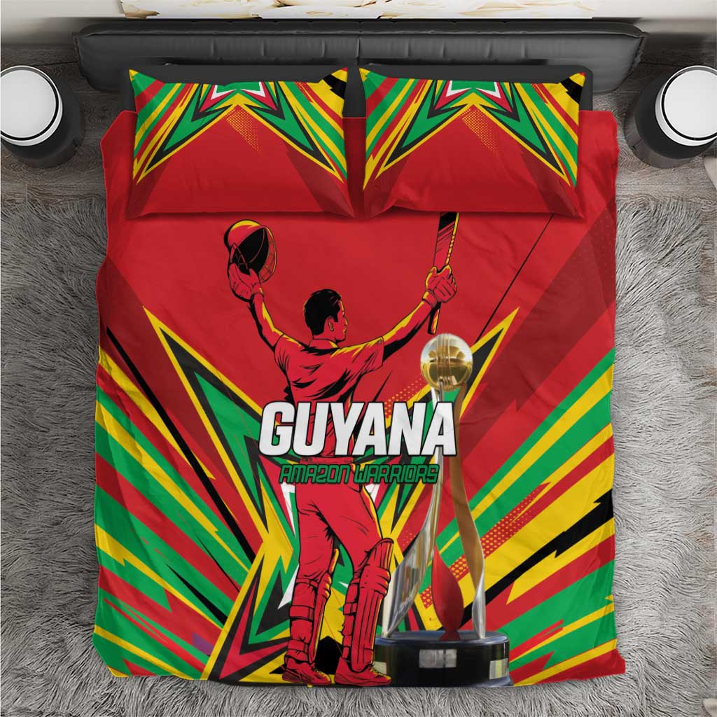 Amazon Warriors Champion Guyana Cricket Bedding Set - Wonder Print Shop