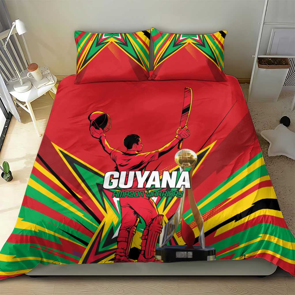 Amazon Warriors Champion Guyana Cricket Bedding Set - Wonder Print Shop