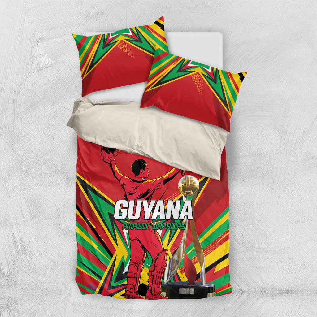 Amazon Warriors Champion Guyana Cricket Bedding Set - Wonder Print Shop
