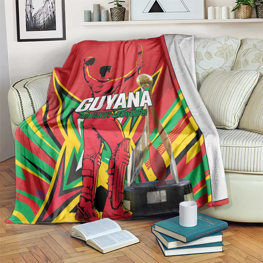 Amazon Warriors Champion Guyana Cricket Blanket - Wonder Print Shop