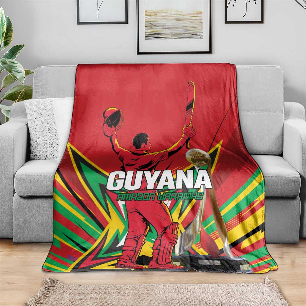 Amazon Warriors Champion Guyana Cricket Blanket - Wonder Print Shop