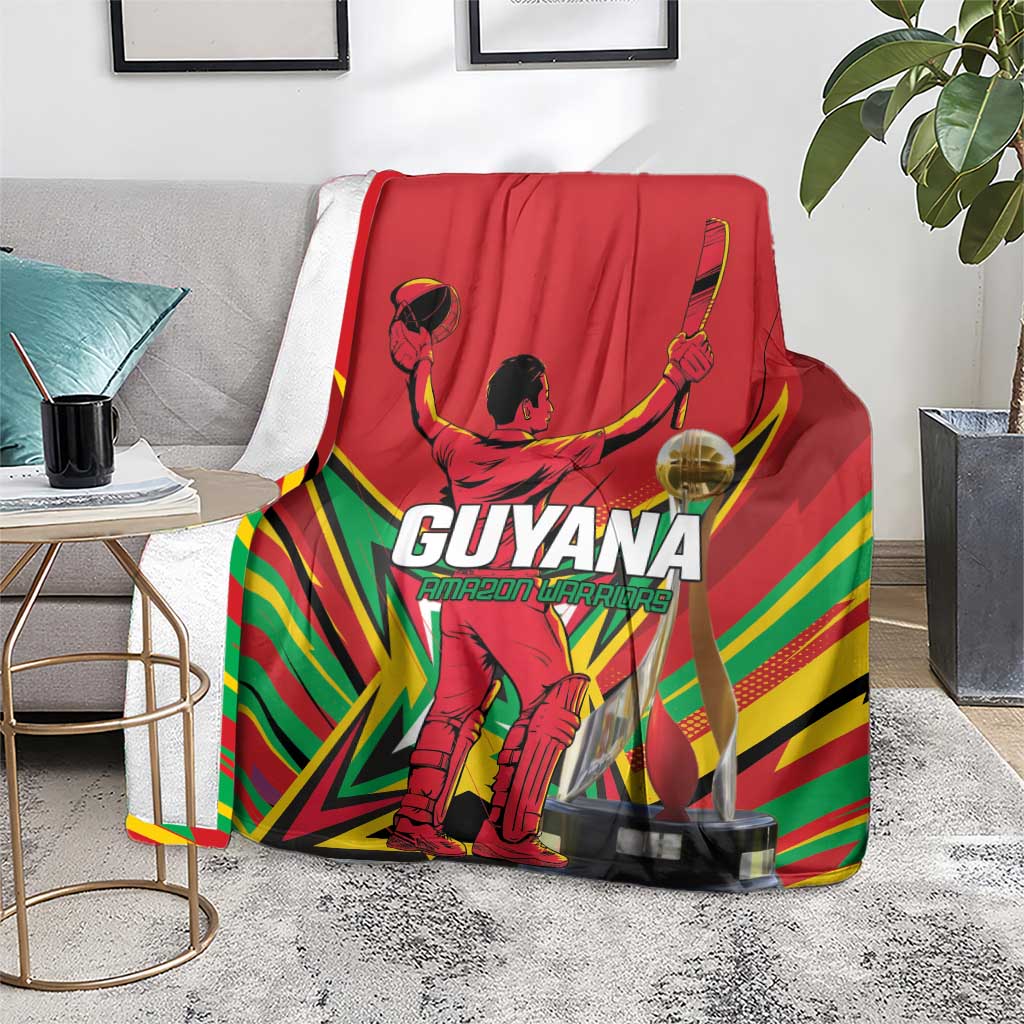 Amazon Warriors Champion Guyana Cricket Blanket - Wonder Print Shop
