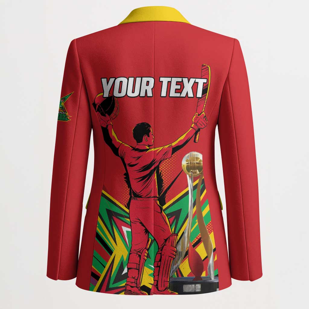 Personalized Amazon Warriors Champion Guyana Cricket Blazer - Wonder Print Shop