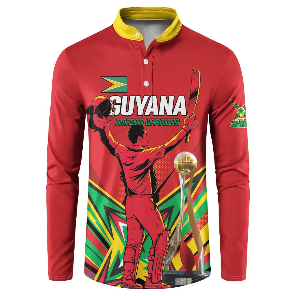 Personalized Amazon Warriors Champion Guyana Cricket Button Sweatshirt - Wonder Print Shop