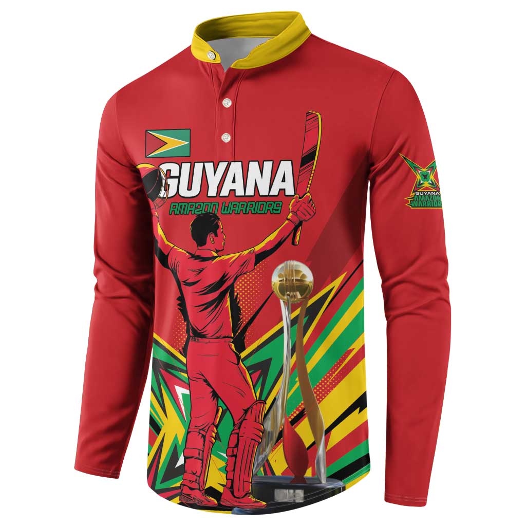 Personalized Amazon Warriors Champion Guyana Cricket Button Sweatshirt - Wonder Print Shop