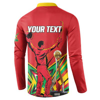 Personalized Amazon Warriors Champion Guyana Cricket Button Sweatshirt - Wonder Print Shop