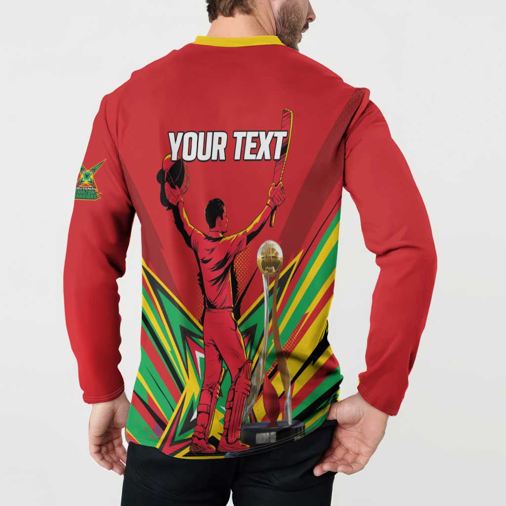 Personalized Amazon Warriors Champion Guyana Cricket Button Sweatshirt - Wonder Print Shop